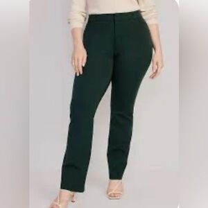 🌹𝐎𝐋𝐃 𝐍𝐀𝐕𝐘 𝐇𝐈𝐆𝐇 𝐖𝐀𝐈𝐒𝐓𝐄𝐃 PIXIE FLARE PANT-BOREAL FOREST-NO FADE